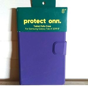 Protect Onn Tablet Folio Case Samsung Galaxy Tab A color purple